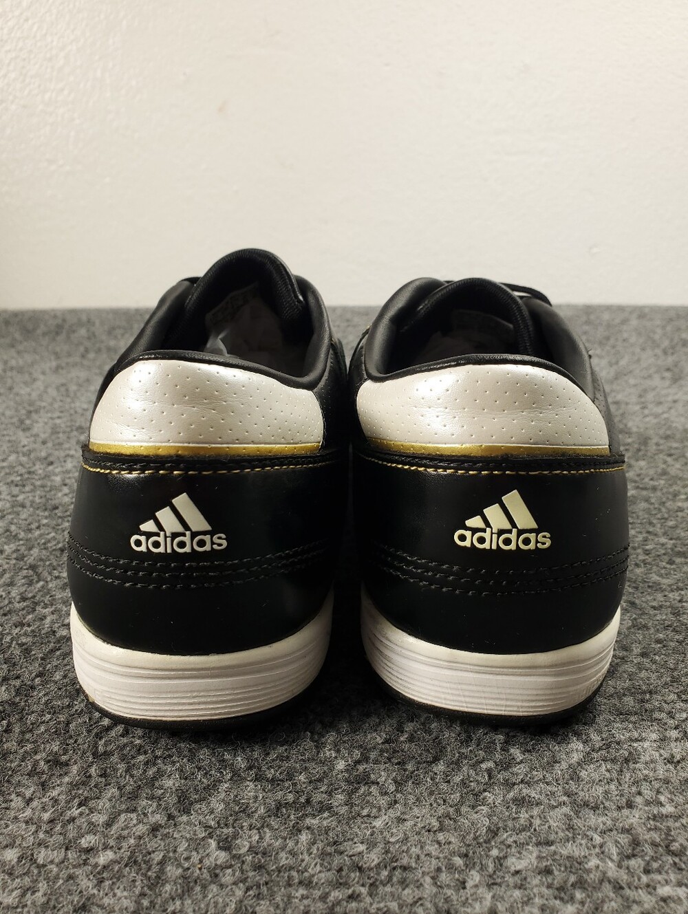 Adidas AdiNova TRX II TF Turf Soccer Shoes 7.5 Black White Leather Cleats G14383 - Picture 6 of 14